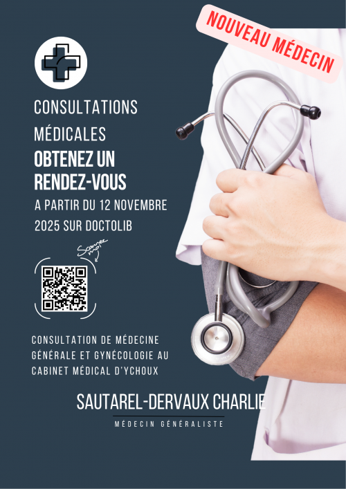 Bleu Minimaliste Affiche Médical Santé Information Services Médecin Rendez-vous Publicitaire.png